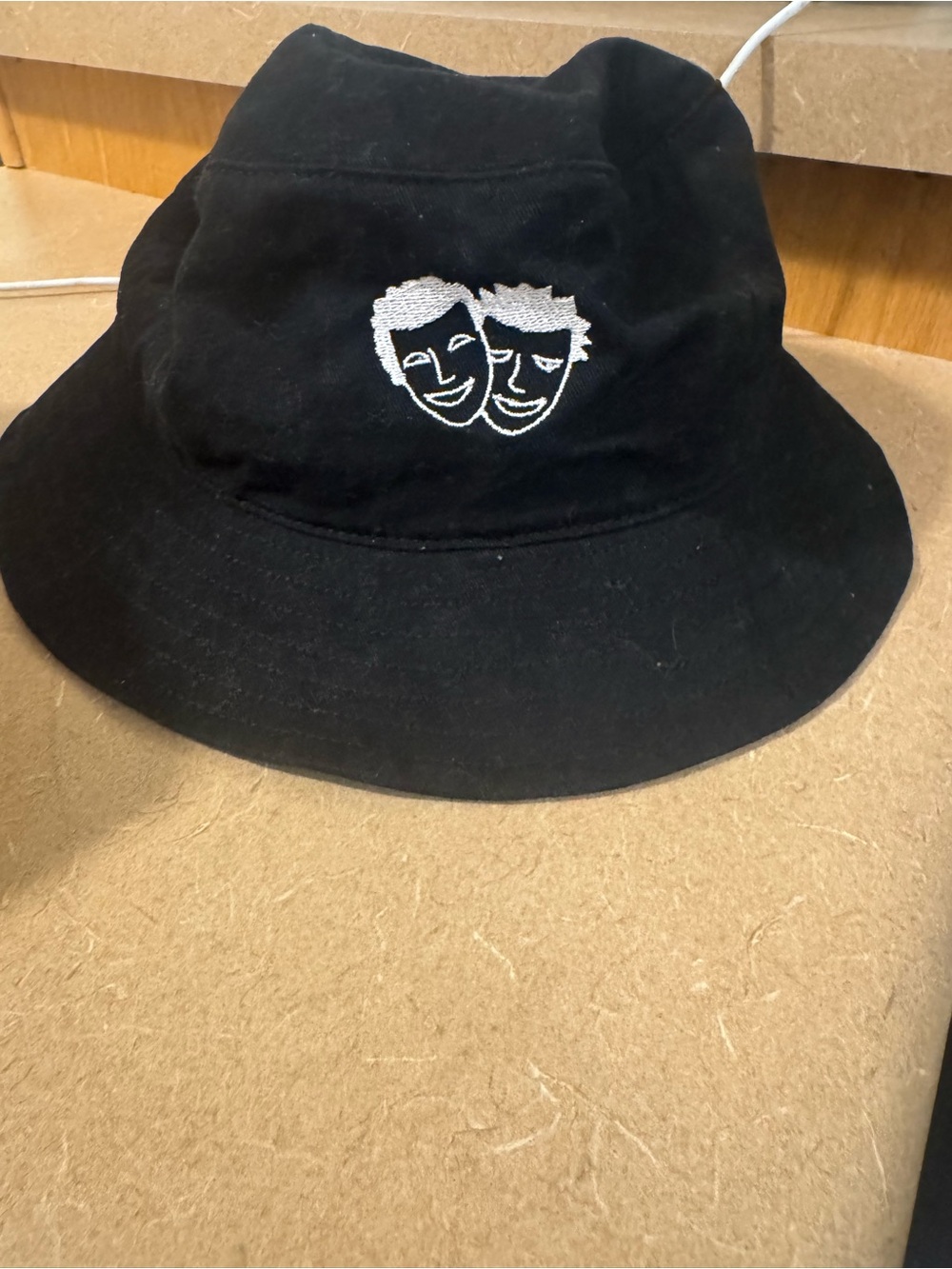 PARA Black Bucket Hat Embroidered Logo